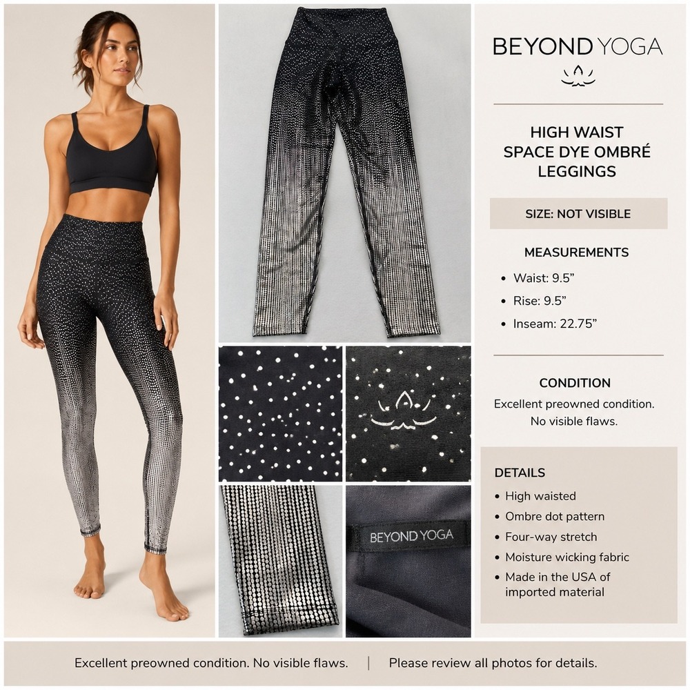 Beyond Yoga High Waist Space Dye Ombre Leggings NWT XS/S - Picture 2 of 9